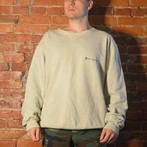 Vintage 90s Sand Beige Champion Crewneck